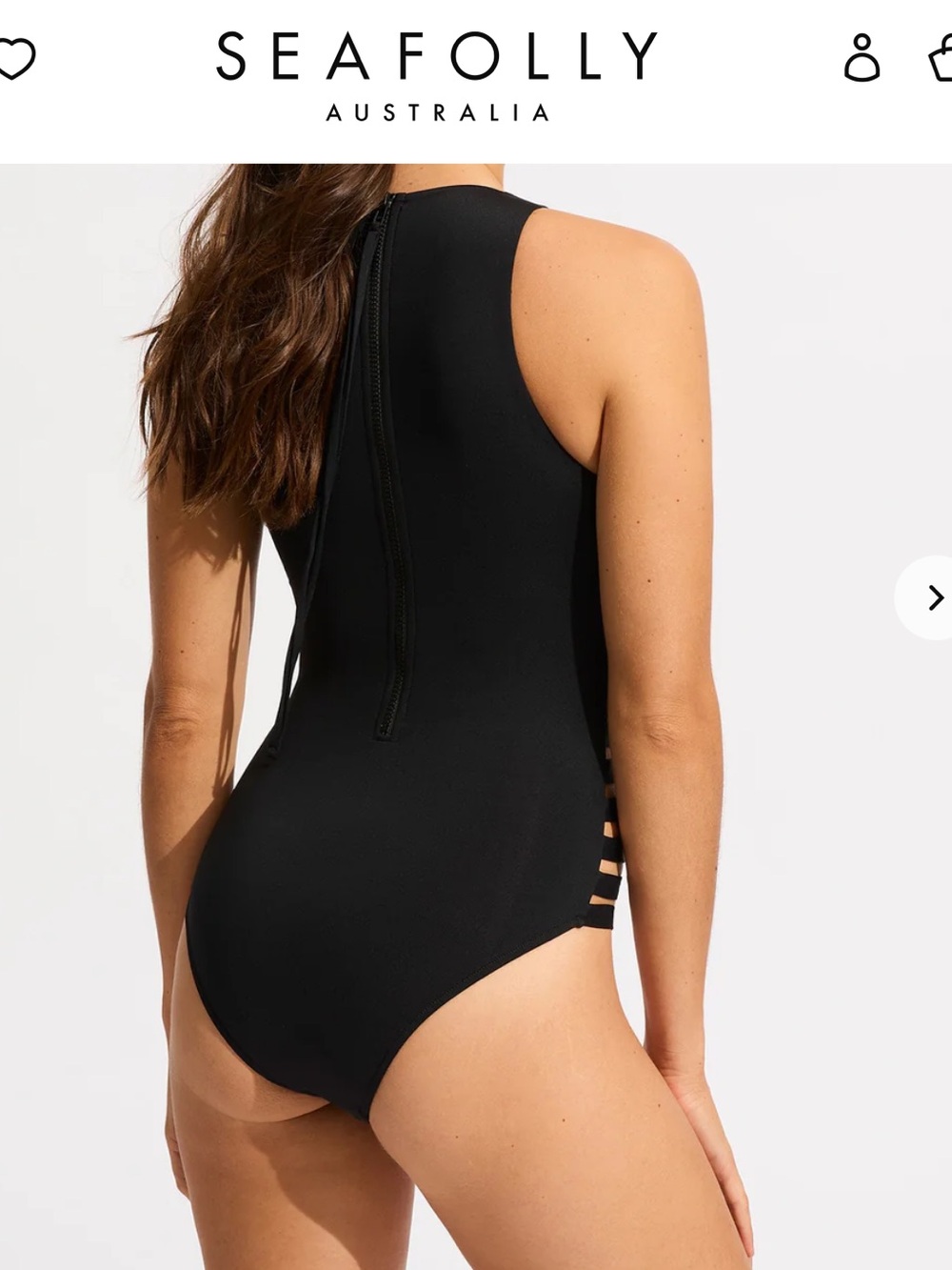 New Seafolly Collective Multi Strap One Piece - Black - Picture 8 of 13